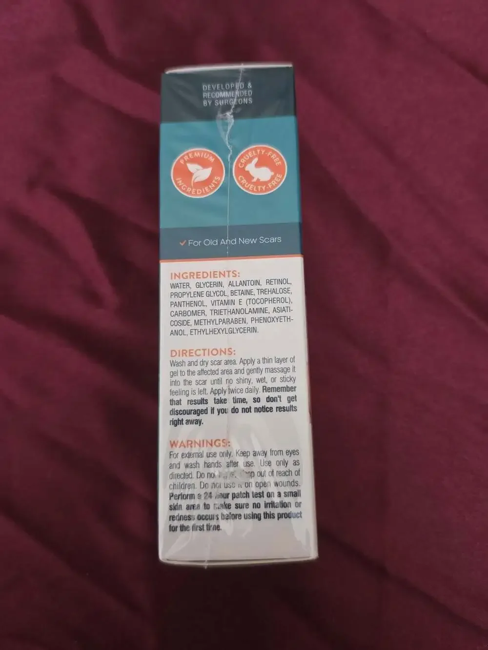 Nuvadermis Advanced Scar Gel for Old and New Scars, 1.7 fl oz